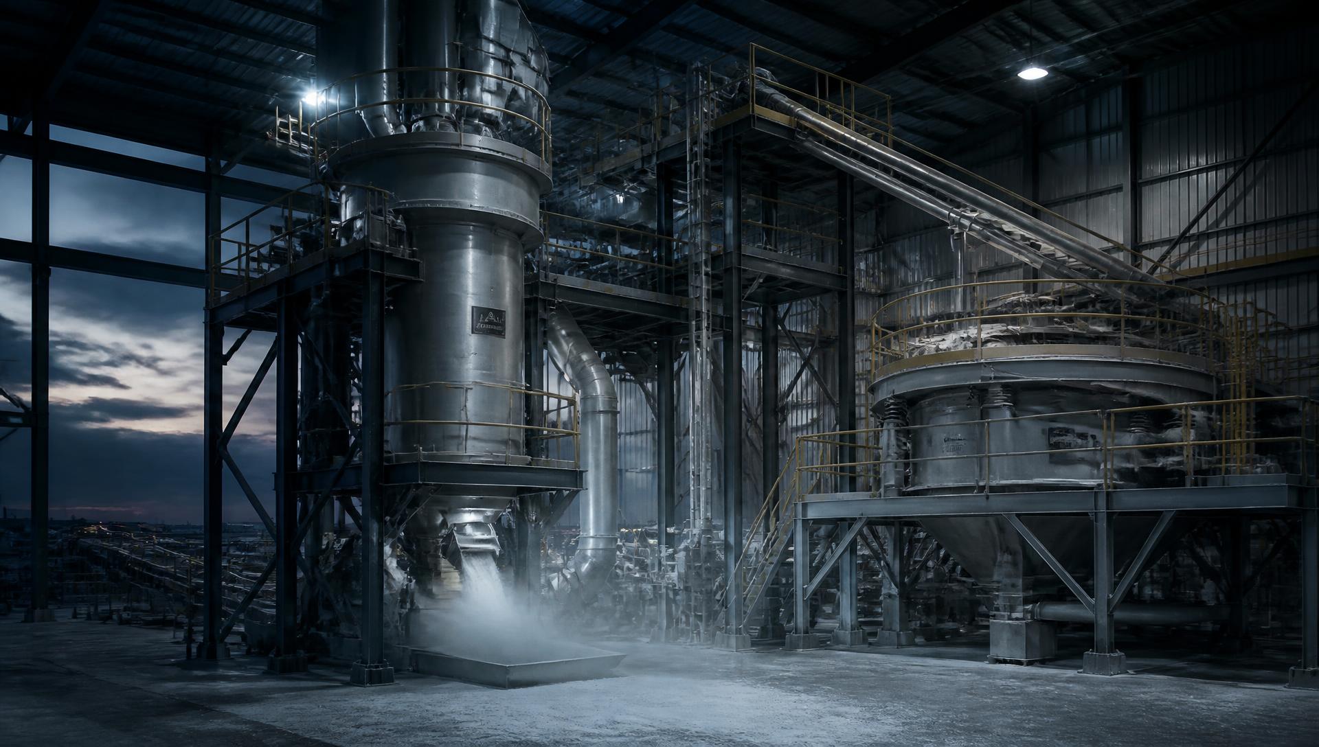 Norritrade milling plant with mills, classifiers and conveying towers